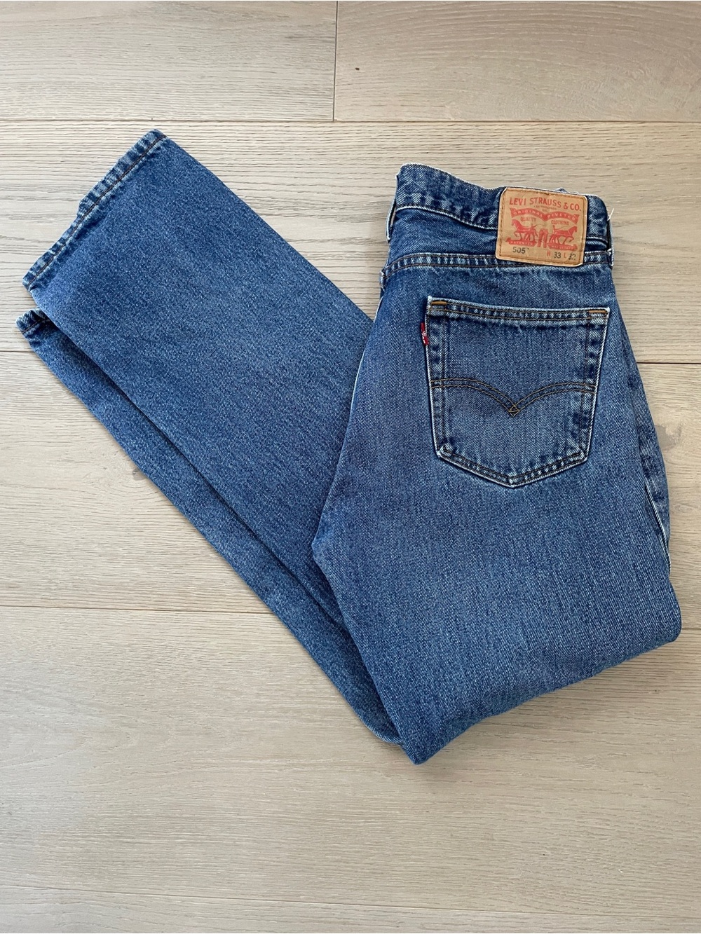 Levi's 505 Straight Leg Blue Waist 33